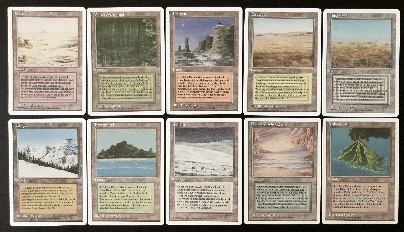 Dual Land FWB - German (Totale 10 carte) Foreign White-Bordered